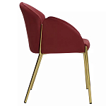 Стул бордовый на золотистых ножках Burgundy Chair варинант исполнения - 2 | Loft Concept в Барнауле