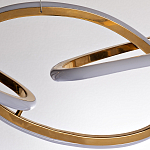 Люстра подвесная золотая в форме изогнутых колец Curved Rings варинант исполнения - 2 | Loft Concept в Барнауле