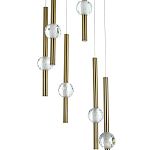 Каскадная люстра Celestin Spheres Brass Chandelier варинант исполнения - 2 | Loft Concept в Барнауле