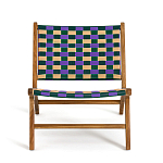 Кресло низкое из массива тика Barbados варинант исполнения - 3 | Loft Concept в Барнауле