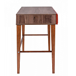 Стол письменный из массива бука с 2-мя ящиками красный Wenge Light варинант исполнения - 2 | Loft Concept в Барнауле