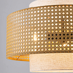 Подвесной светильник с декоративным поясом из плетеного бамбука Biuloggicu варинант исполнения - 4 | Loft Concept в Барнауле