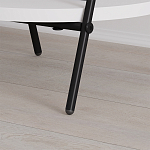 Стол приставной с 2-мя круглыми белыми столешницами ESSEL SIDE TABLE WHITE варинант исполнения - 3 | Loft Concept в Барнауле