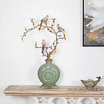 Фарфоровый подсвечник с бронзовым декором Eden Garden варинант исполнения - 4 | Loft Concept в Барнауле