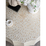 Стол кофейный с отделкой раковинами устриц Coastal Charm варинант исполнения - 5 | Loft Concept в Барнауле