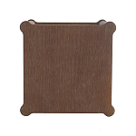 Приставной столик деревянный с резными ножками и нижней полкой Vintage Side Table Brown Wood варинант исполнения - 2 | Loft Concept в Барнауле