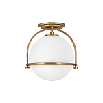 Потолочный светильник с плафоном в форме белого матового шара Hinkley варинант исполнения - 13 | Loft Concept в Барнауле