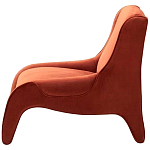 Дизайнерское кресло оранжевое в мягкой велюровой обивке Granger Armchair Orange варинант исполнения - 2 | Loft Concept в Барнауле
