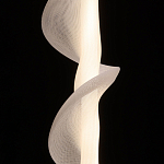 Люстра с белым скрученным плафоном Golden Swirl варинант исполнения - 5 | Loft Concept в Барнауле