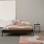 Ковер из хлопка с абстрактным принтом бежевого цвета Elysian Flow Blush варинант исполнения - 5 | Loft Concept в Барнауле