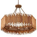 Люстра с абажуром из ротанга Wicker Furniture варинант исполнения - 3 | Loft Concept в Барнауле