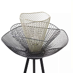 Торшер с трехъярусным плафоном из металлической сетки Metal Mesh Floor Lamp варинант исполнения - 4 | Loft Concept в Барнауле