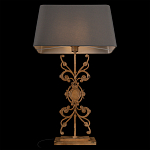 Настольная лампа на ажурном чугунном основании с серым абажуром Openwork Lamp варинант исполнения - 4 | Loft Concept в Барнауле