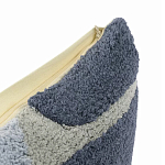 Чехол на подушку с рисунком серо-синего цвета Elan Textured варинант исполнения - 3 | Loft Concept в Барнауле