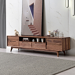 Тумба под телевизориз массива дерева TV Stand made of Walnut Wood варинант исполнения - 1 | Loft Concept в Барнауле