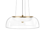 Подвесной светильник  с плоским прозрачным стеклянным плафоном Grada Light варинант исполнения - 4 | Loft Concept в Барнауле