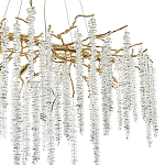 Люстра с декором в виде ветвей с хрустальными подвесками Fairytree Gold Crystal Chandelier варинант исполнения - 2 | Loft Concept в Барнауле