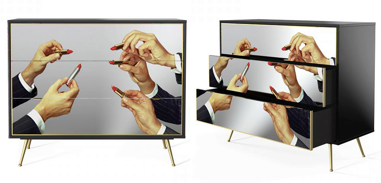 Комод Seletti Chest of Three Drawers Lipstick Комод Seletti Chest of Three Drawers Lipstick - Loft-Concept в Барнауле