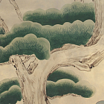 Обои ручная роспись Bamboo River Blossom Original colourway on Brushed Gold gilded paper варинант исполнения - 1 | Loft Concept в Барнауле