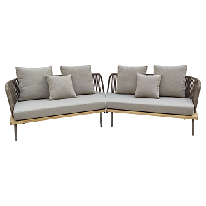 Диван садовый угловой Counter серый