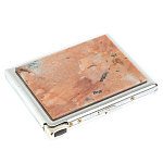 Портсигар с газовой зажигалкой из натурального камня Пегматит Stone Cigarettes Cases варинант исполнения - 1 | Loft Concept в Барнауле