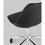 Офисный стул на металлическом основании EGGERY Black пластик варинант исполнения - 3 | Loft Concept в Барнауле