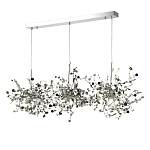 Люстра подвесная из трех частей с металлическими круглыми элементами Terzani Argent варинант исполнения - 7 | Loft Concept в Барнауле