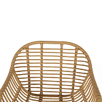 Стул с ротанговым плетением Wicker Half Chair с подлокотниками варинант исполнения - 4 | Loft Concept в Барнауле