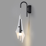 Бра черного цвета с плафоном из рельефного стекла Glass Pod варинант исполнения - 4 | Loft Concept в Барнауле