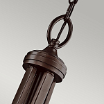 Люстра подвесная с двойным круглым плафоном из органзы и матового стекла Kichler варинант исполнения - 7 | Loft Concept в Барнауле