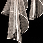 Люстра каскадная с 10-ю прозрачными плафонами Wave Line варинант исполнения - 9 | Loft Concept в Барнауле