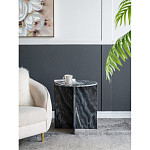 Столик кофейный с столешницей из черного мрамора Compact Black Marble Table варинант исполнения - 8 | Loft Concept в Барнауле