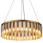 Люстра со стеклянными цилиндрическими плафонами Luminous Cylinders Amber Round варинант исполнения - 3 | Loft Concept в Барнауле