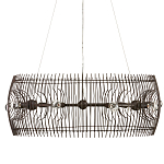 Люстра круглая из тонких прутьев Thin Bronze Rods варинант исполнения - 3 | Loft Concept в Барнауле