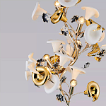 Торшер в виде белых и золотых цветов каллы Refined Taste of Light варинант исполнения - 3 | Loft Concept в Барнауле