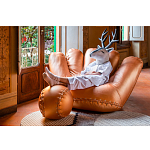 Дизайнерский кожаный пуф в виде бейсбольного мяча Poltronova Joe Ball Pouf варинант исполнения - 9 | Loft Concept в Барнауле