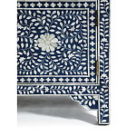 Комод инкрустация костью ORIENTAL Indian синий орнамент варинант исполнения - 5 | Loft Concept в Барнауле