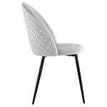 Мягкий стул в сером велюре Miruna Chair варинант исполнения - 5 | Loft Concept в Барнауле