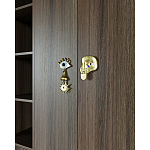 Большой шкаф с витриной Elsa Dreams Walnut варинант исполнения - 5 | Loft Concept в Барнауле