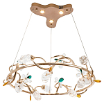 Люстра с хрустальными плафонами и декором Alvere Crystal Chandelier варинант исполнения - 2 | Loft Concept в Барнауле