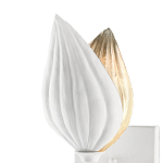 Бра белое в виде цветка White Floral Motif варинант исполнения - 1 | Loft Concept в Барнауле