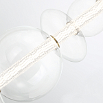 Подвесной светильник линейный с прозрачными стеклянными шарами разного диаметра Eurofase варинант исполнения - 13 | Loft Concept в Барнауле