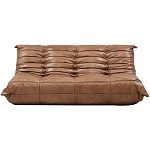 Дизайнерский кожаный диван коричневый без подлокотников Aveline Leather Sofa варинант исполнения - 1 | Loft Concept в Барнауле