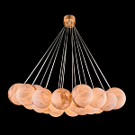 Люстра подвесная круглая с сферическими плафонами из натурального камня Glowing Spheres варинант исполнения - 1 | Loft Concept в Барнауле