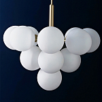 Люстра круглая со стеклянными сферами Maleficent варинант исполнения - 1 | Loft Concept в Барнауле