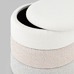 Пуф Three Colors в ткани букле из трех цветов  варинант исполнения - 4 | Loft Concept в Барнауле