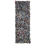 Ковер прямоугольный разноцветный из джинсовой одежды Zero Waste варинант исполнения - 1 | Loft Concept в Барнауле