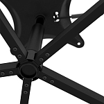 Стул с мягкой черной обивкой из велюра и подъемно-поворотным механизмом на колесиках Harper Black варинант исполнения - 6 | Loft Concept в Барнауле