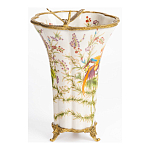 Ваза из фарфора с бронзовой стрекозой  Paradise Dragonfly варинант исполнения - 2 | Loft Concept в Барнауле