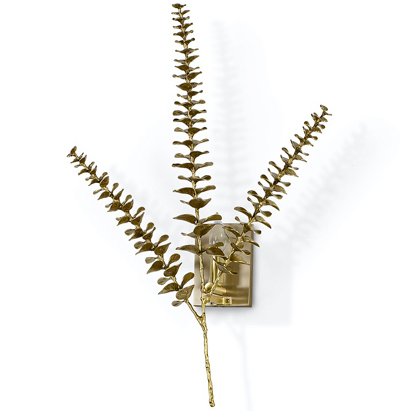 Бра Brass Eucalyptus Branches Lighting Wall Lamp Латунь Бра Brass Eucalyptus Branches Lighting Wall Lamp Латунь в Барнауле | Loft Concept
